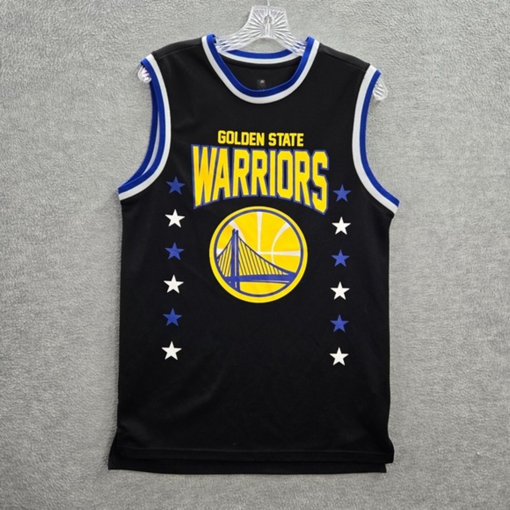 Golden State Warriors Women Small Jersey Black 46 Logo Graphic Print Sleeveless